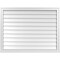 Ekena Millwork Vertical Surface Mount PVC Gable Vent w/ 2"W x 2"H , Brickmould Sill Frame, 42"W x 32"H GVPVE42X3203SN - alternate 1